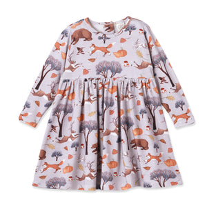 Autumn Woodland Twirl Bamboo Dress