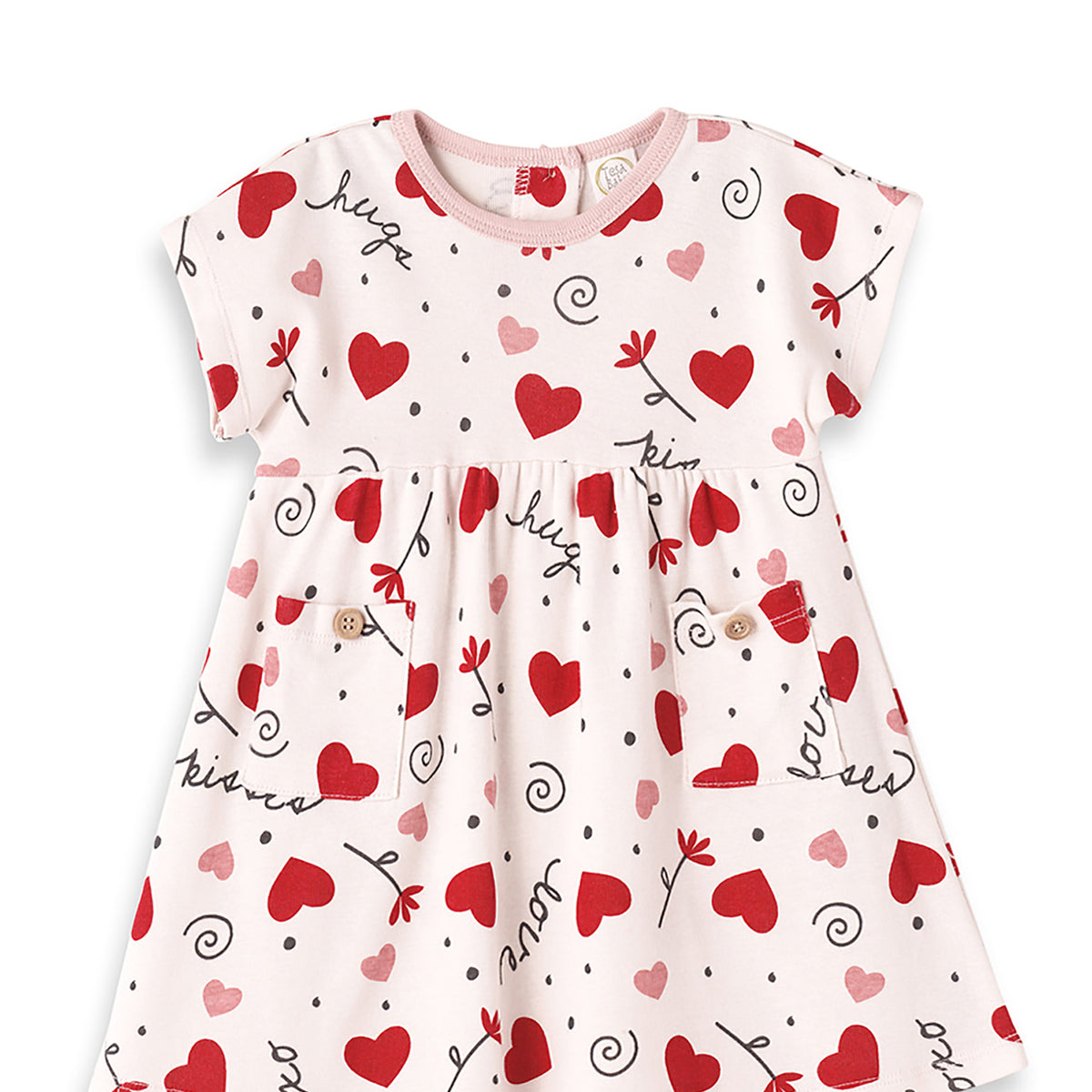 Hugs & Kisses Toddler Valentine Dress