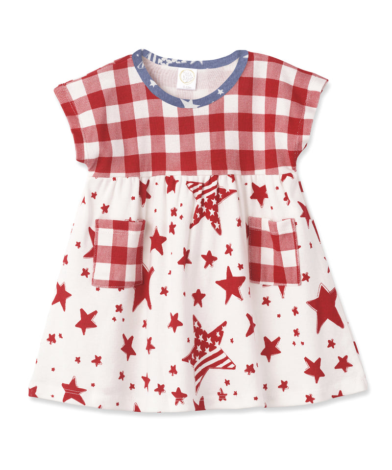 Patriotic 4th of July Dress for Toddler Girls