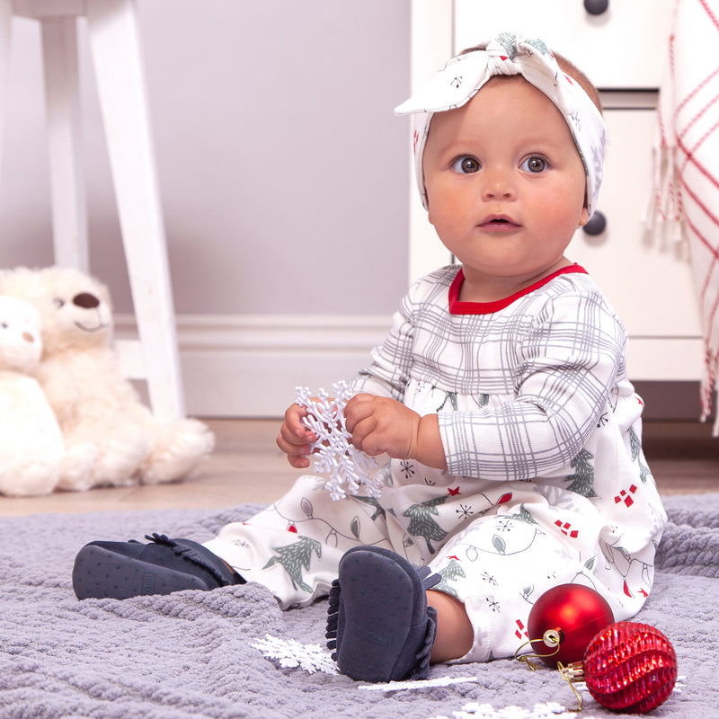 Christmas Lights Cotton Romper