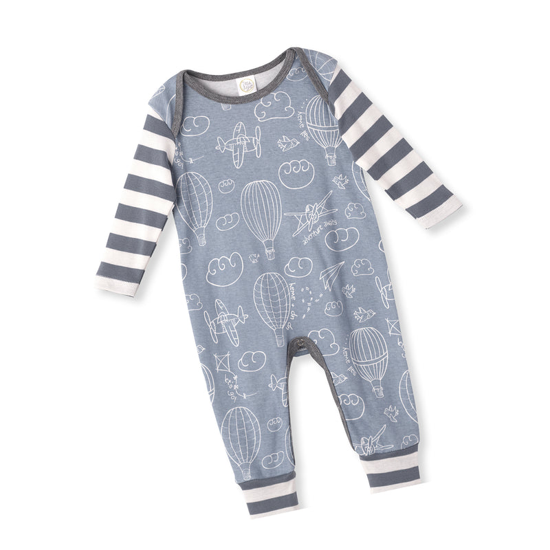 Baby Boy - Up Up and Away Cotton Romper