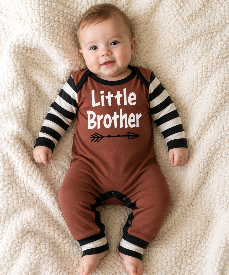 Little Brother Cotton Romper 0-3M
