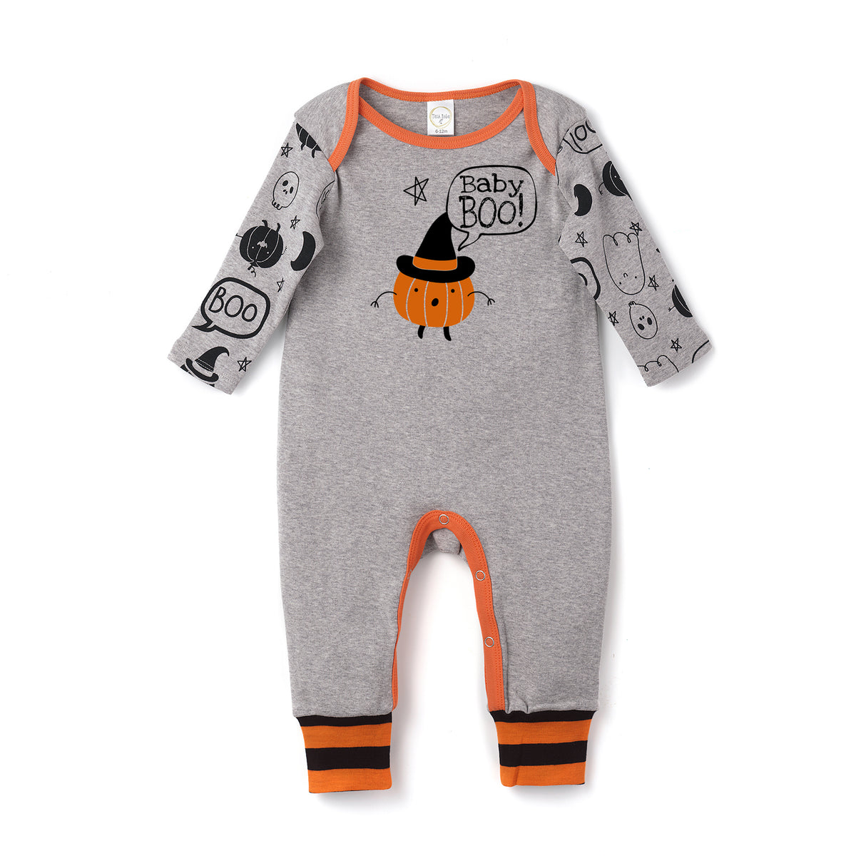Newborn Tiny Boo Halloween Cotton Romper