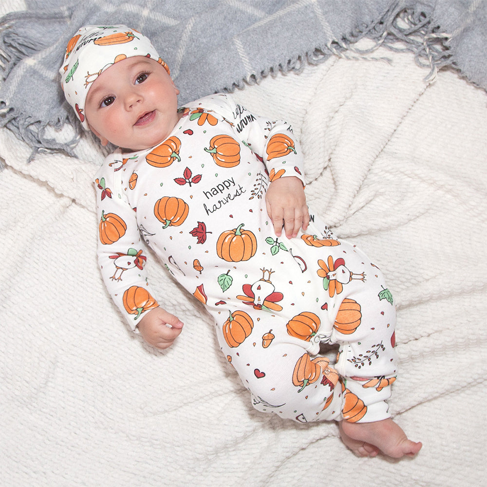 Happy Harvest Cotton Romper