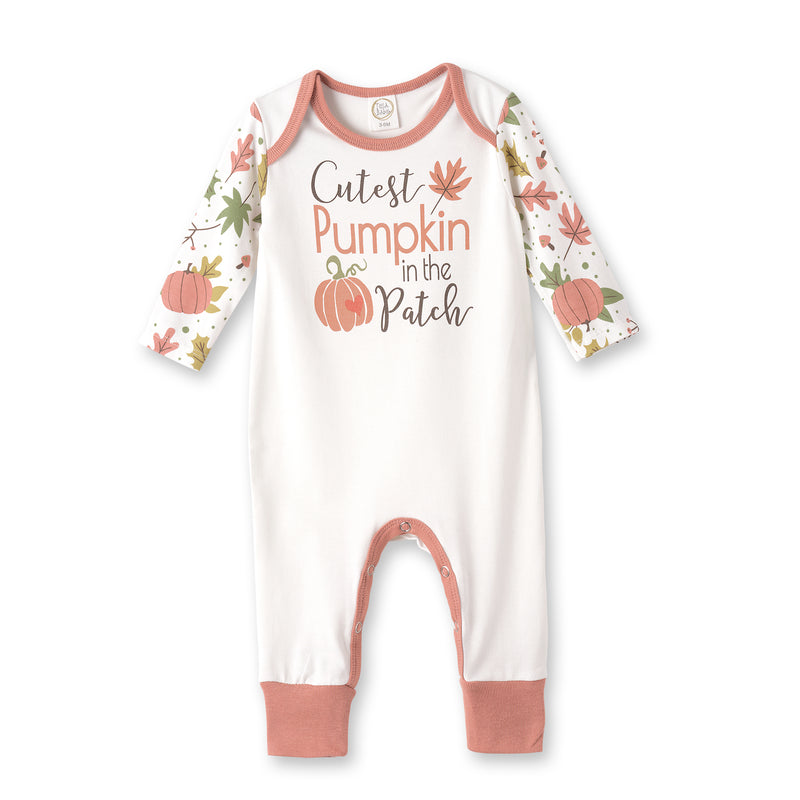 Baby's "Cutest Pumpkin in the Patch" Bamboo Halloween/Thanksgiving Romper