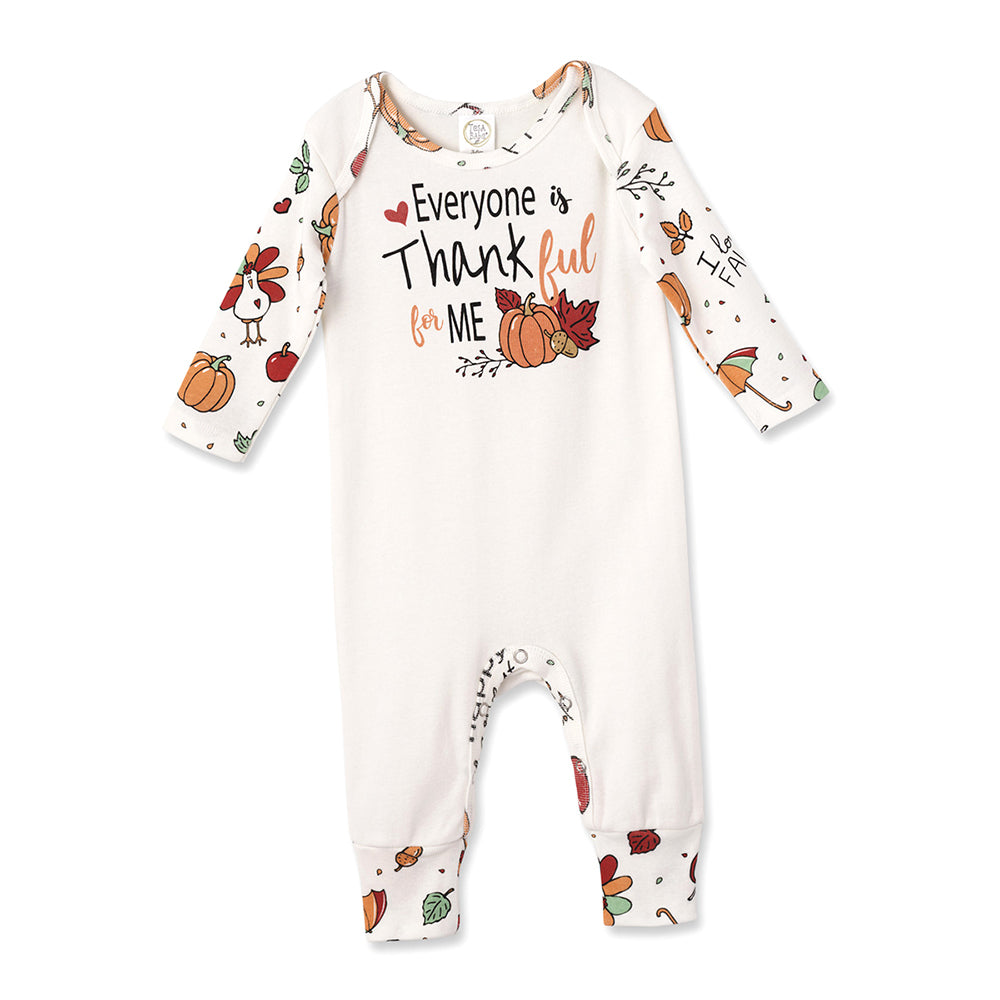 Thanksgiving "Everyone is Thankful for Me" Cotton Romper