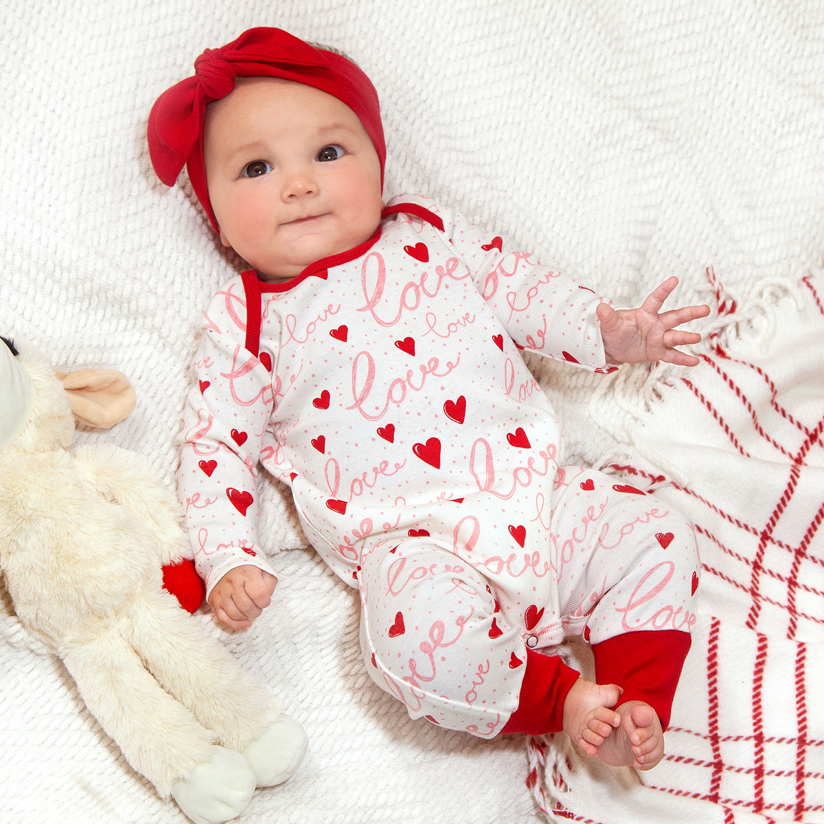 Love Hearts Valentine Romper