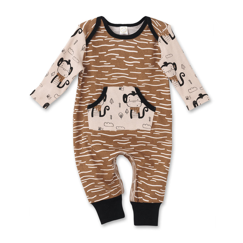Funky Monkey Pocket Romper
