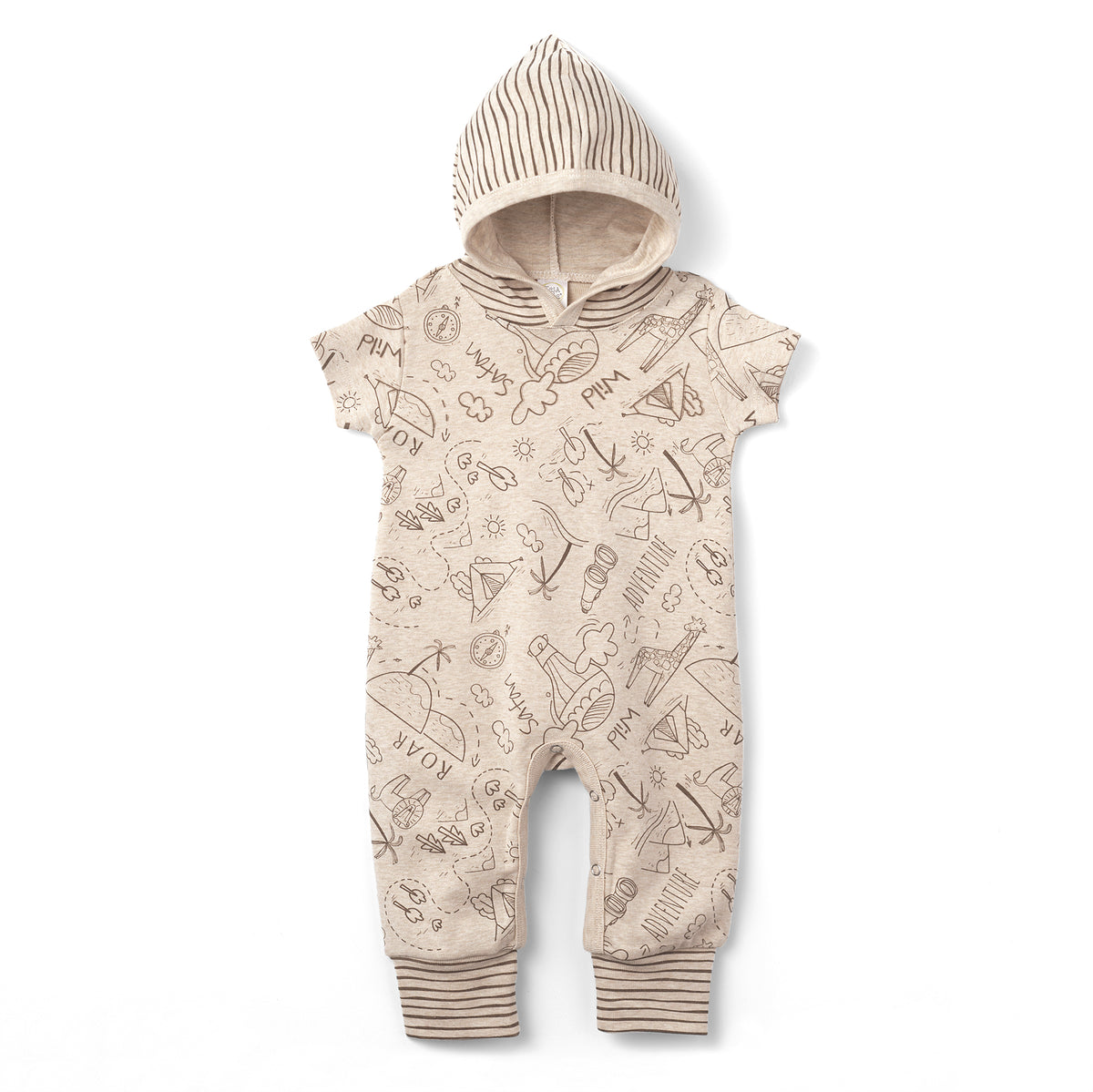 Expedition Short Sleeve Hooded Romper
