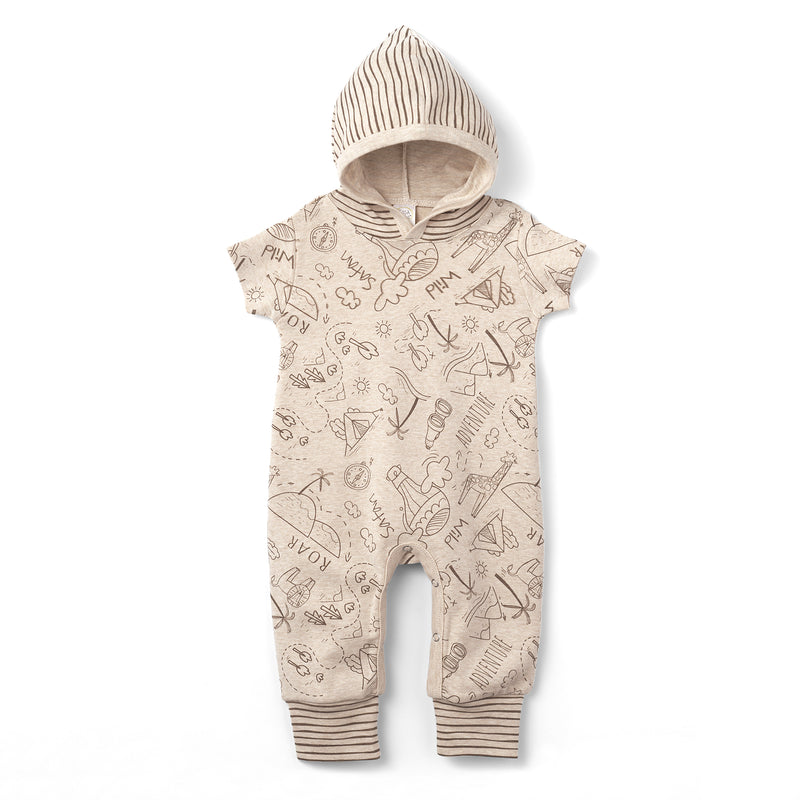 Expedition Short Sleeve Hooded Romper
