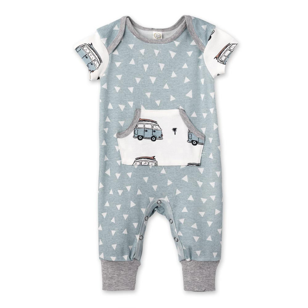 Road Trip Short Sleeve Romper
