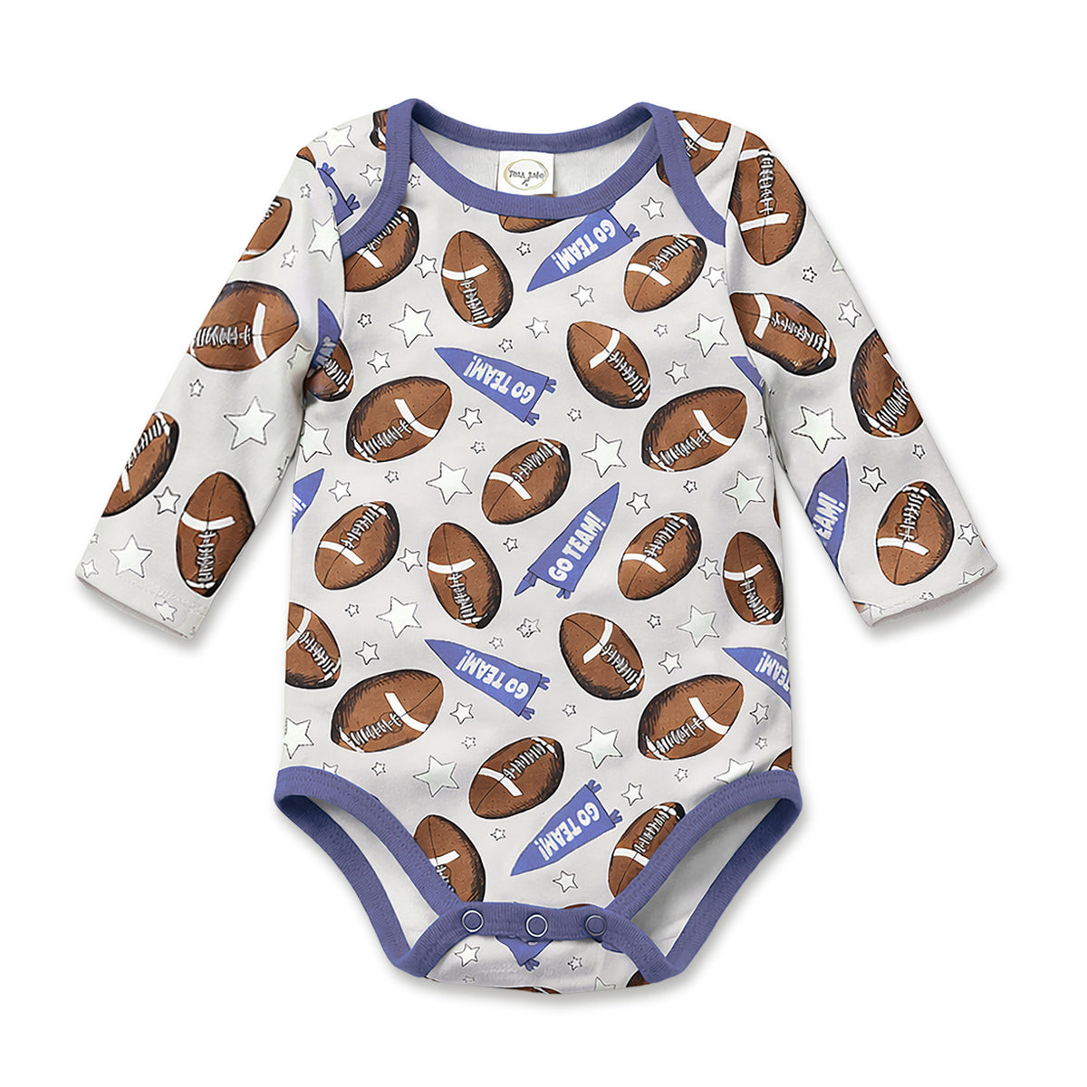 Baby Boy Football Bamboo Stretch Bodysuit