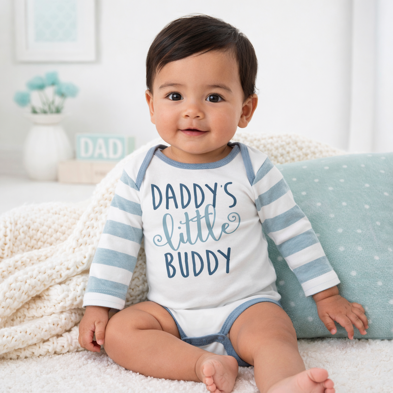 Daddy's Little Buddy Cotton Bodysuit