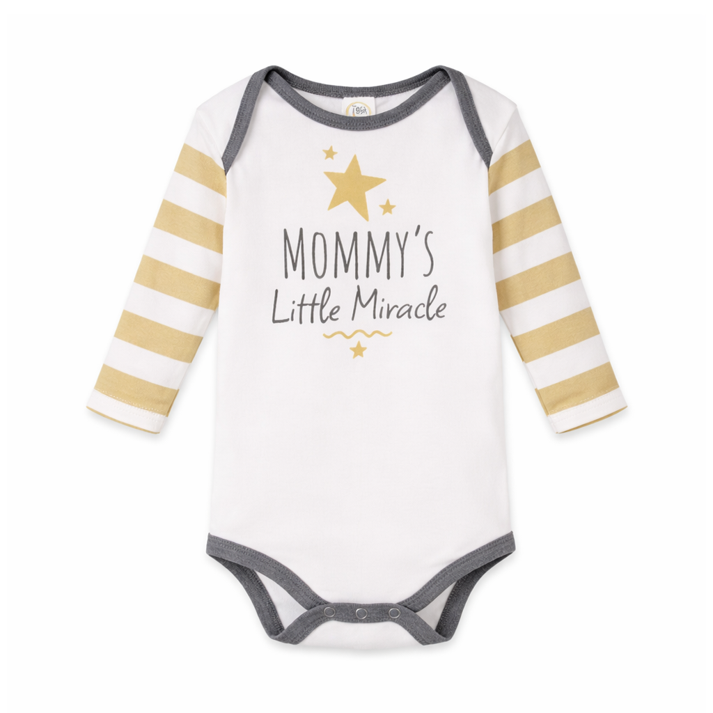 Mommy’s Little Miracle Baby Bodysuit – 100% Cotton