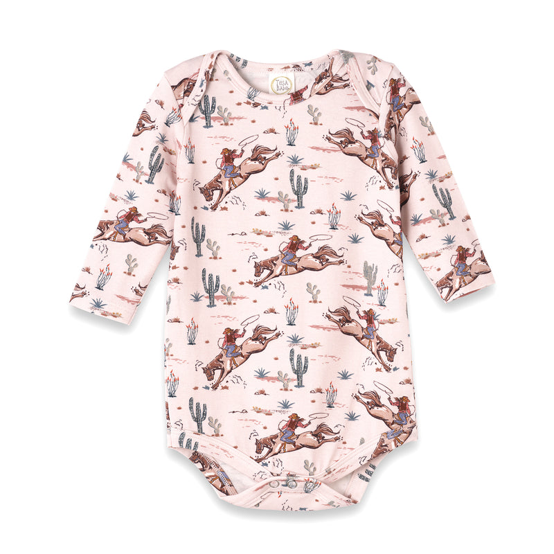Prairie Princess Baby Girl Western Bamboo Bodysuit 6-12M