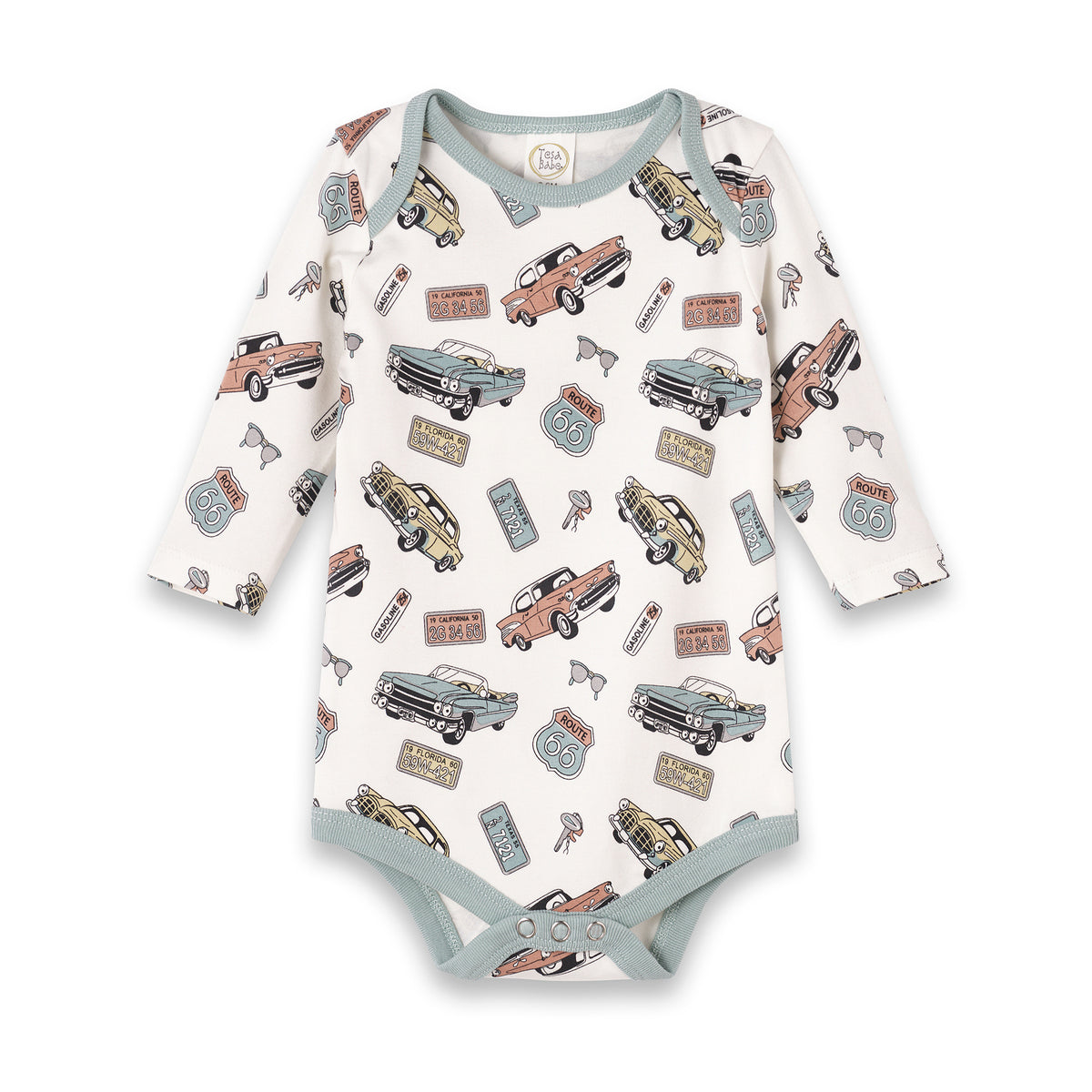 Classic Car Baby Bodysuit – Bamboo Long Sleeve One-Piece