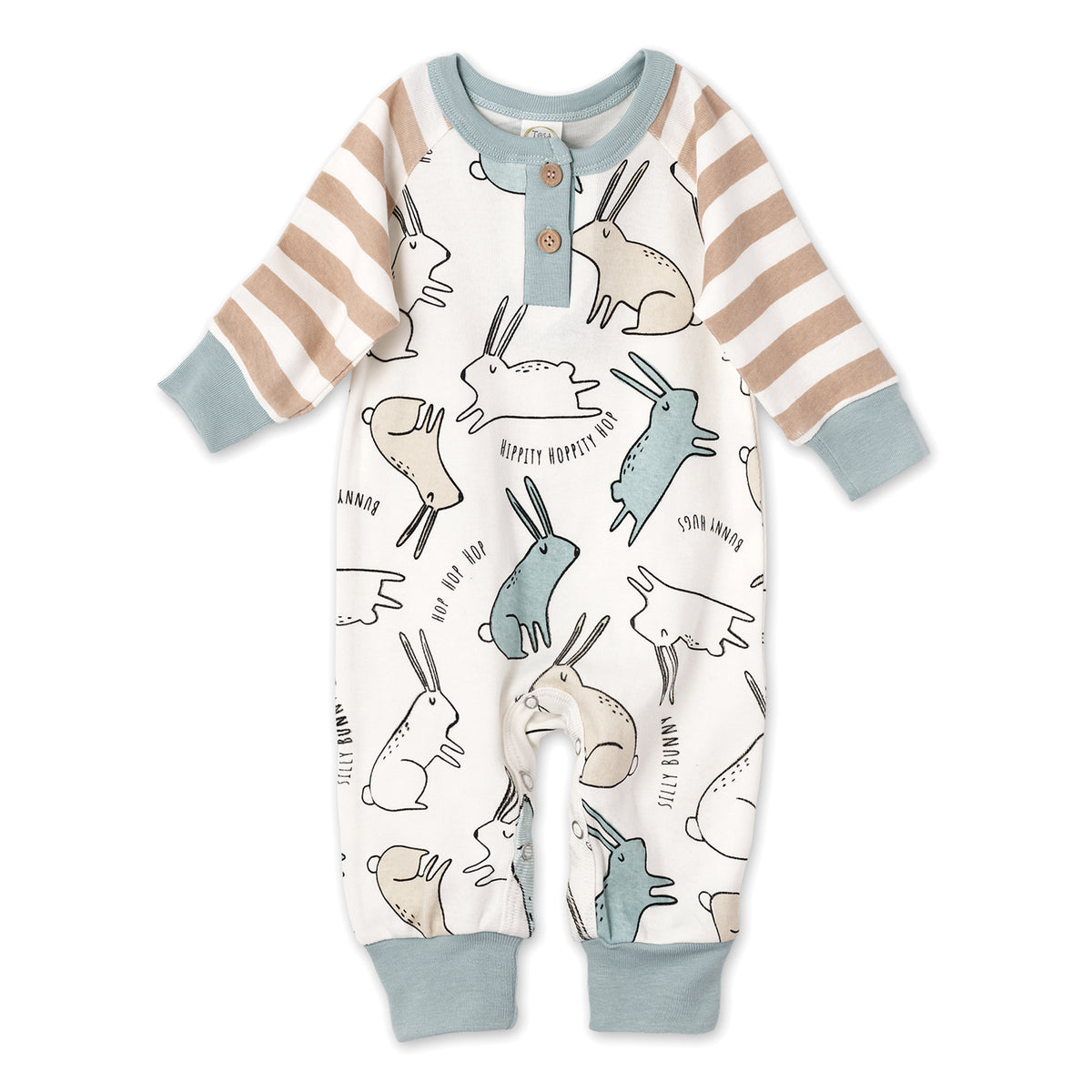 Easter Bunny Hop Henley Romper