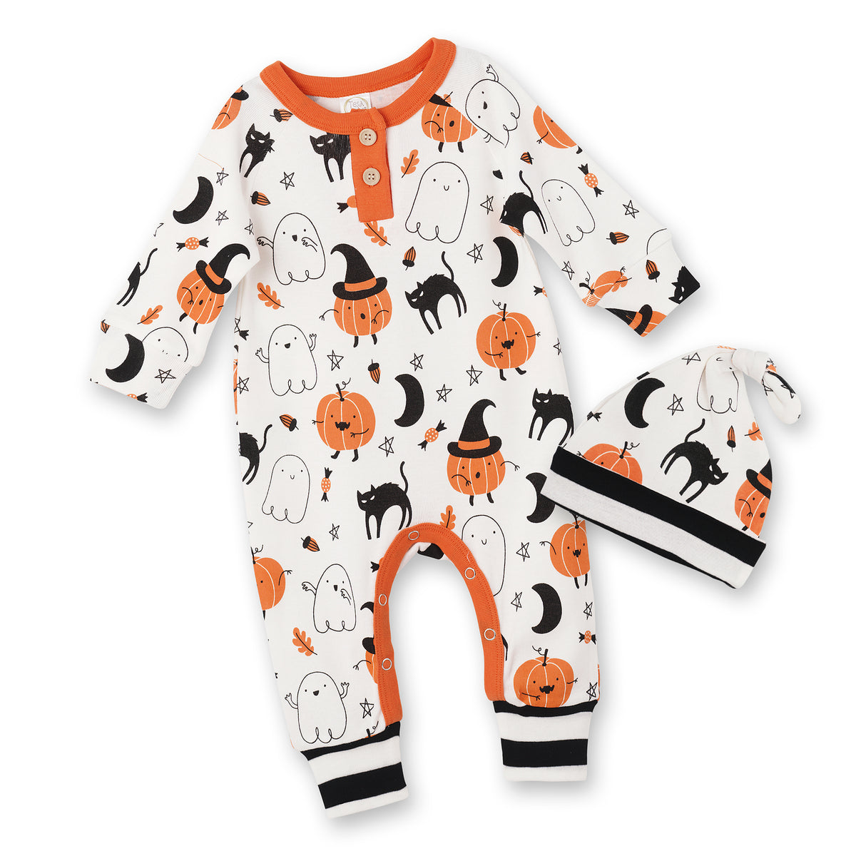 Ghosts & Pumpkins Halloween Knotted Hat