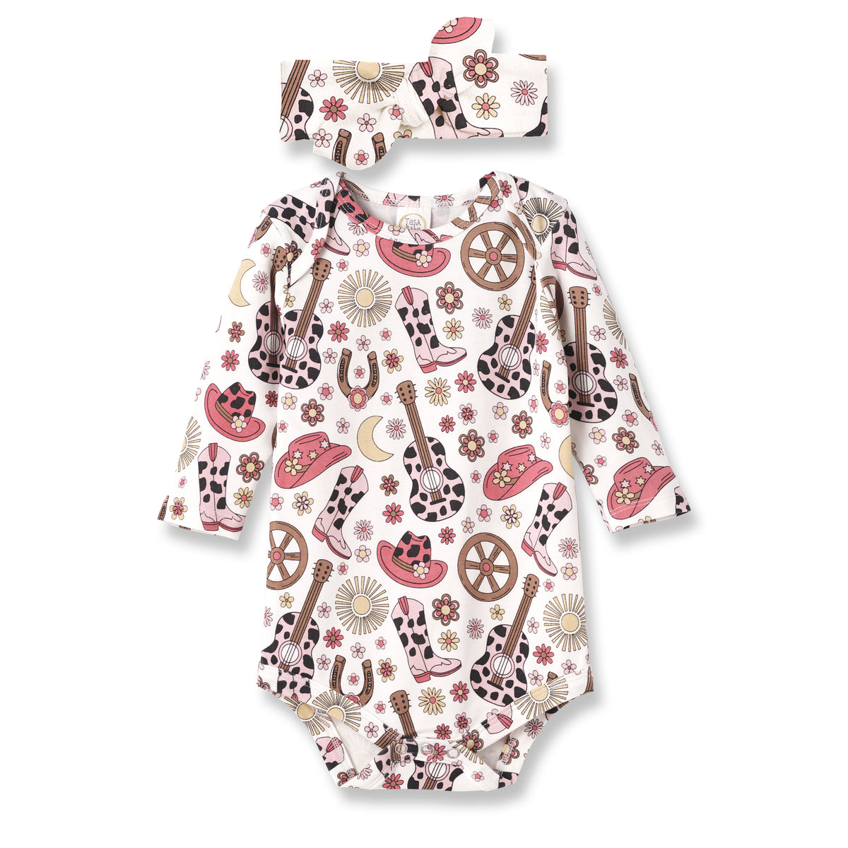 Cowgirl Cutie Bodysuit Set - Bamboo