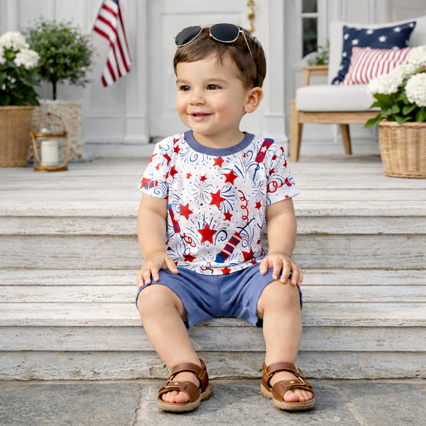 Sparkly 4th of July Boys Baby & Toddler Set