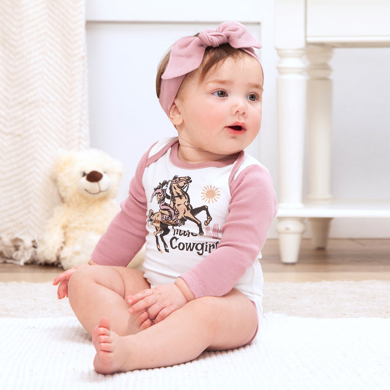 Cowgirl Wild West/Pink Little Cowgirl Bodysuit Set