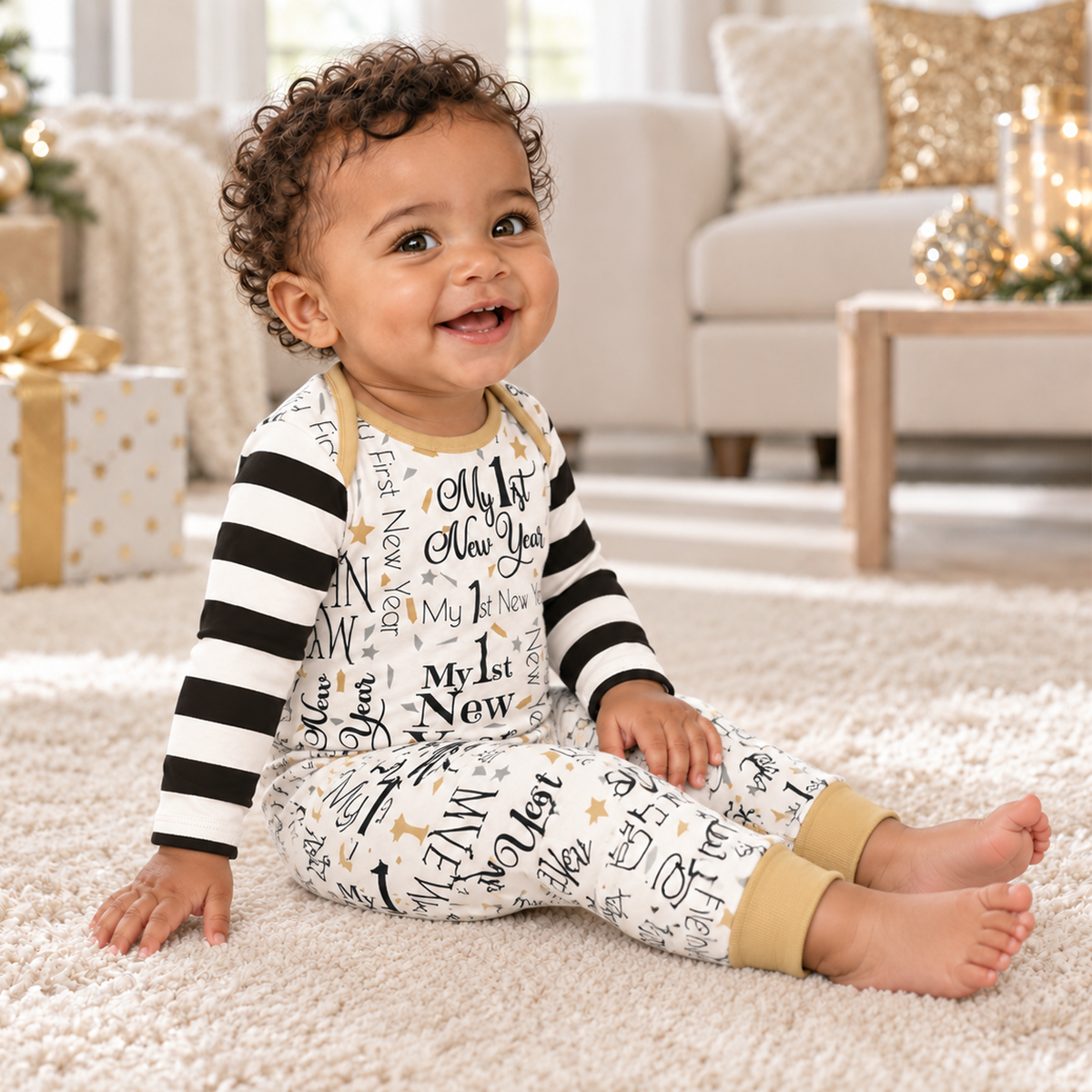 My 1st New Year Cotton Romper
