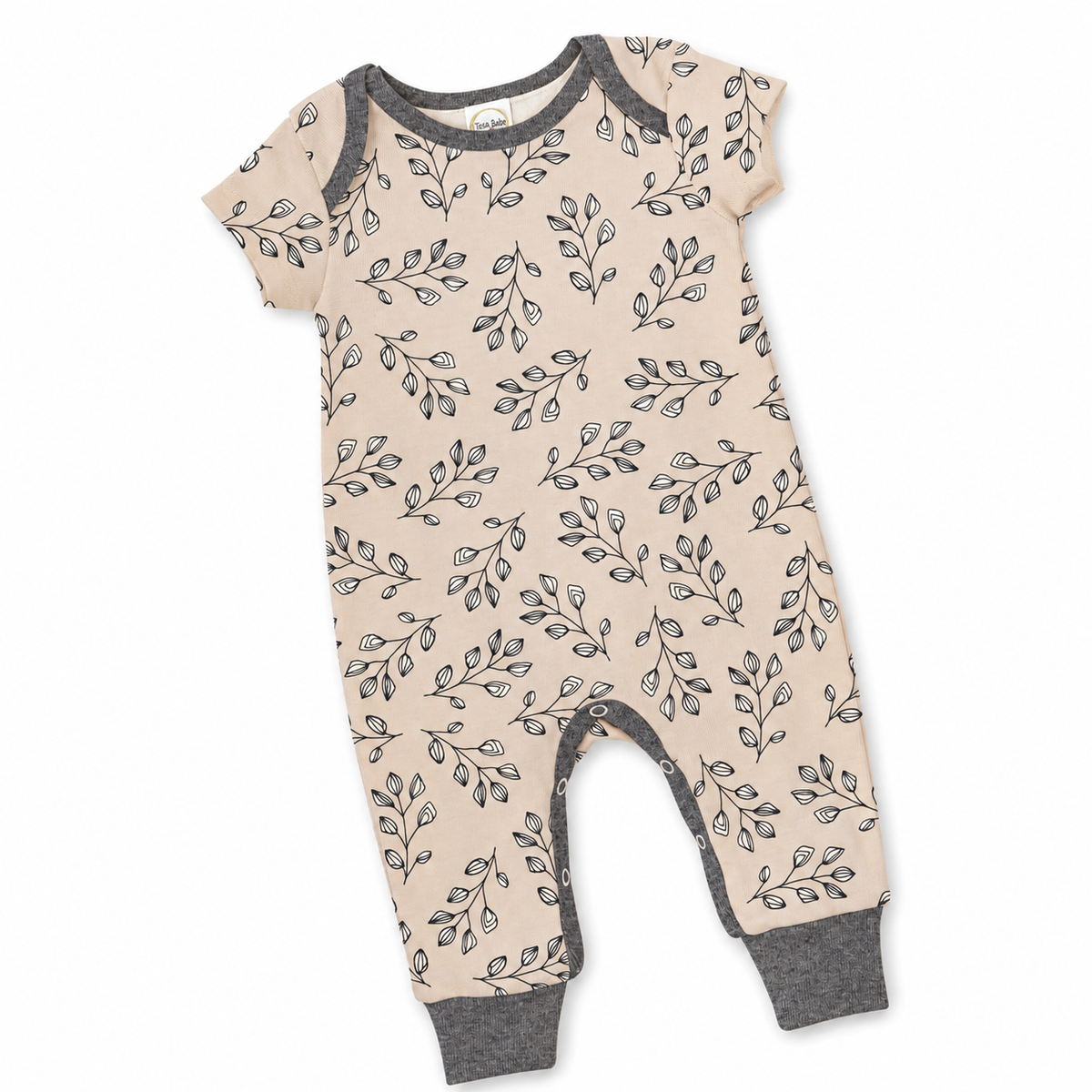 Twigs Flutter Sleeve Cotton Romper