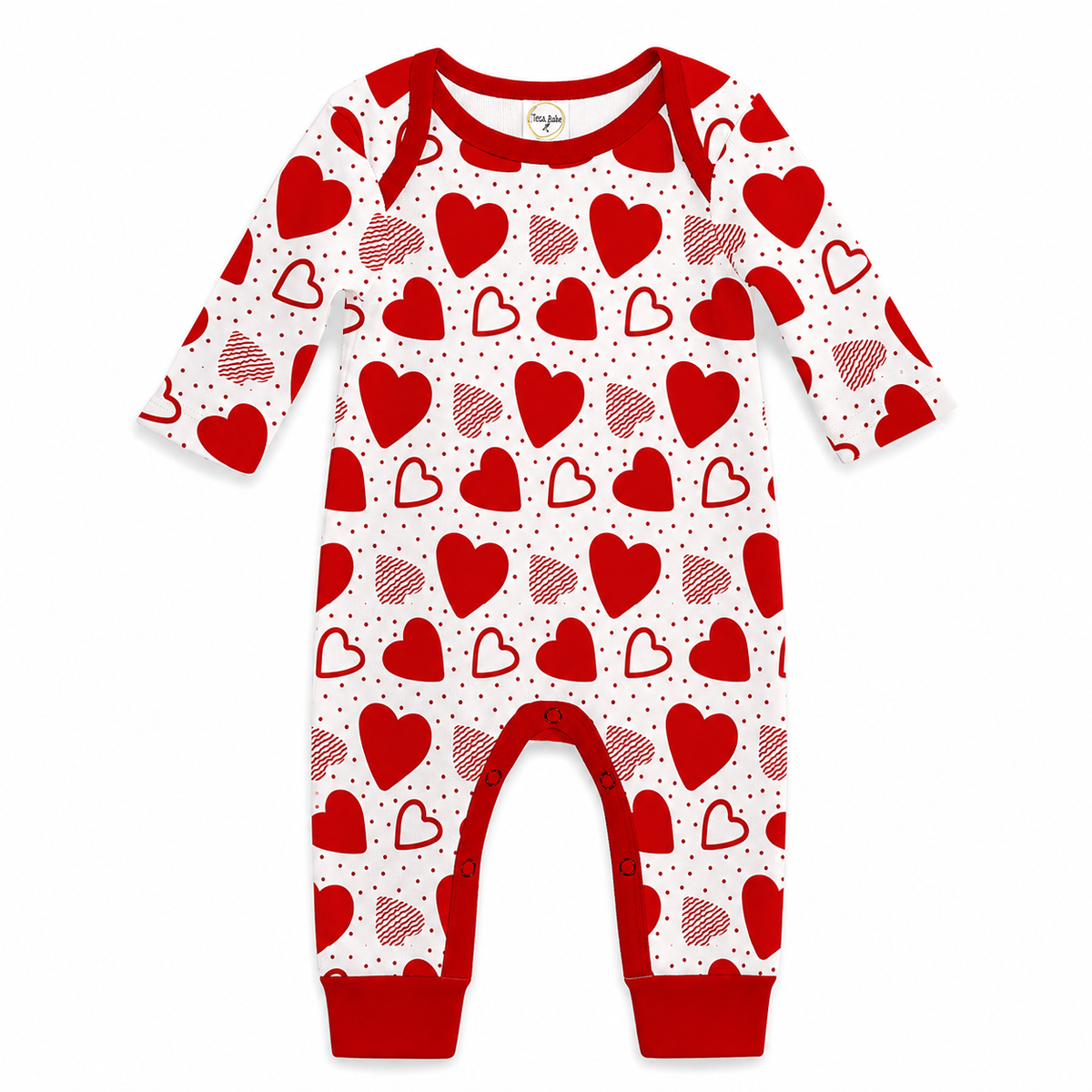 Valentine Red Hearts Romper