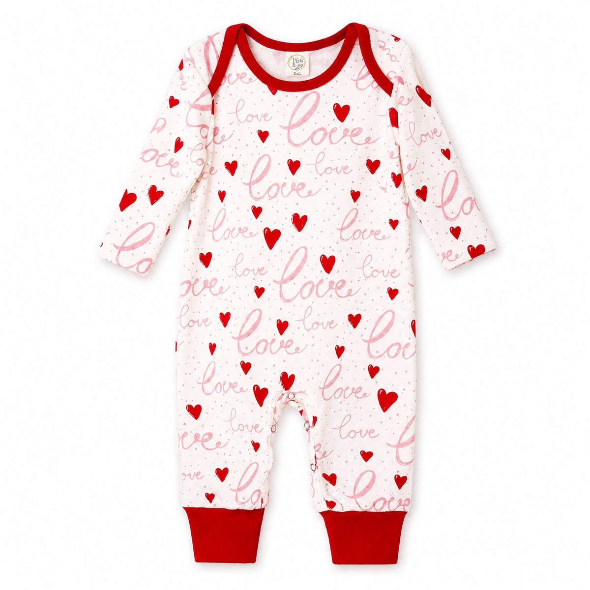 Love Hearts Valentine Romper