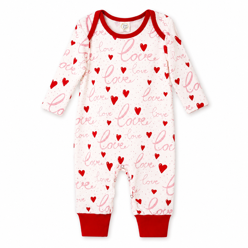 Love Hearts Valentine Romper