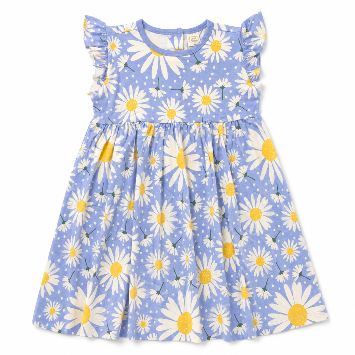 Wild Daisies Flutter Sleeve Bamboo Dress - 6Y