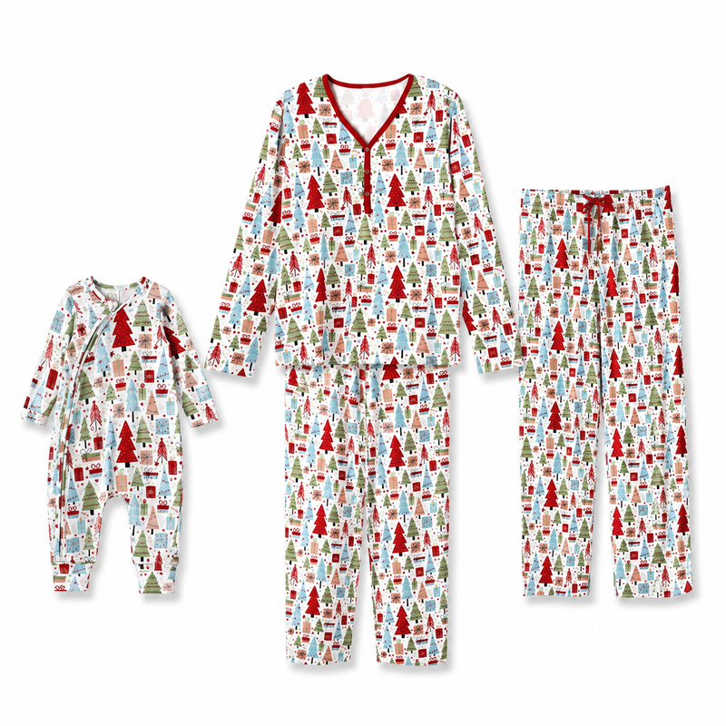 Christmas Merry Family Matching Ultra-Soft Bamboo Pajamas