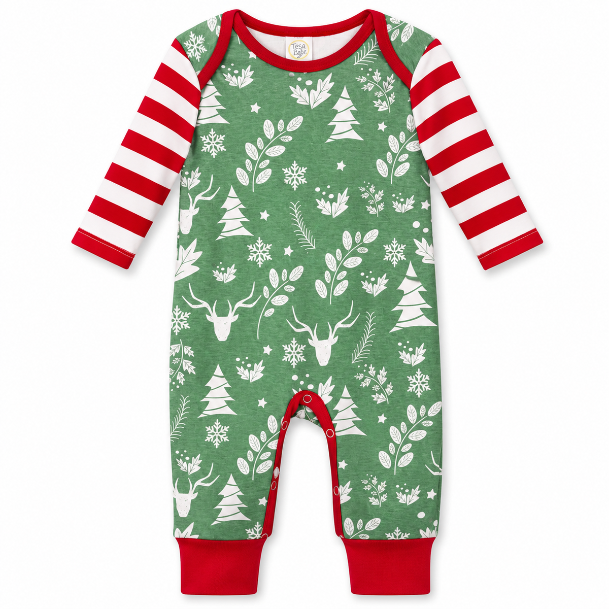 Happy Holidays Christmas Cotton Romper