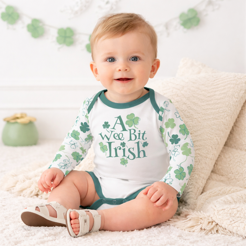 A Wee Bit Irish Baby Bamboo Bodysuit – St. Patrick’s Day