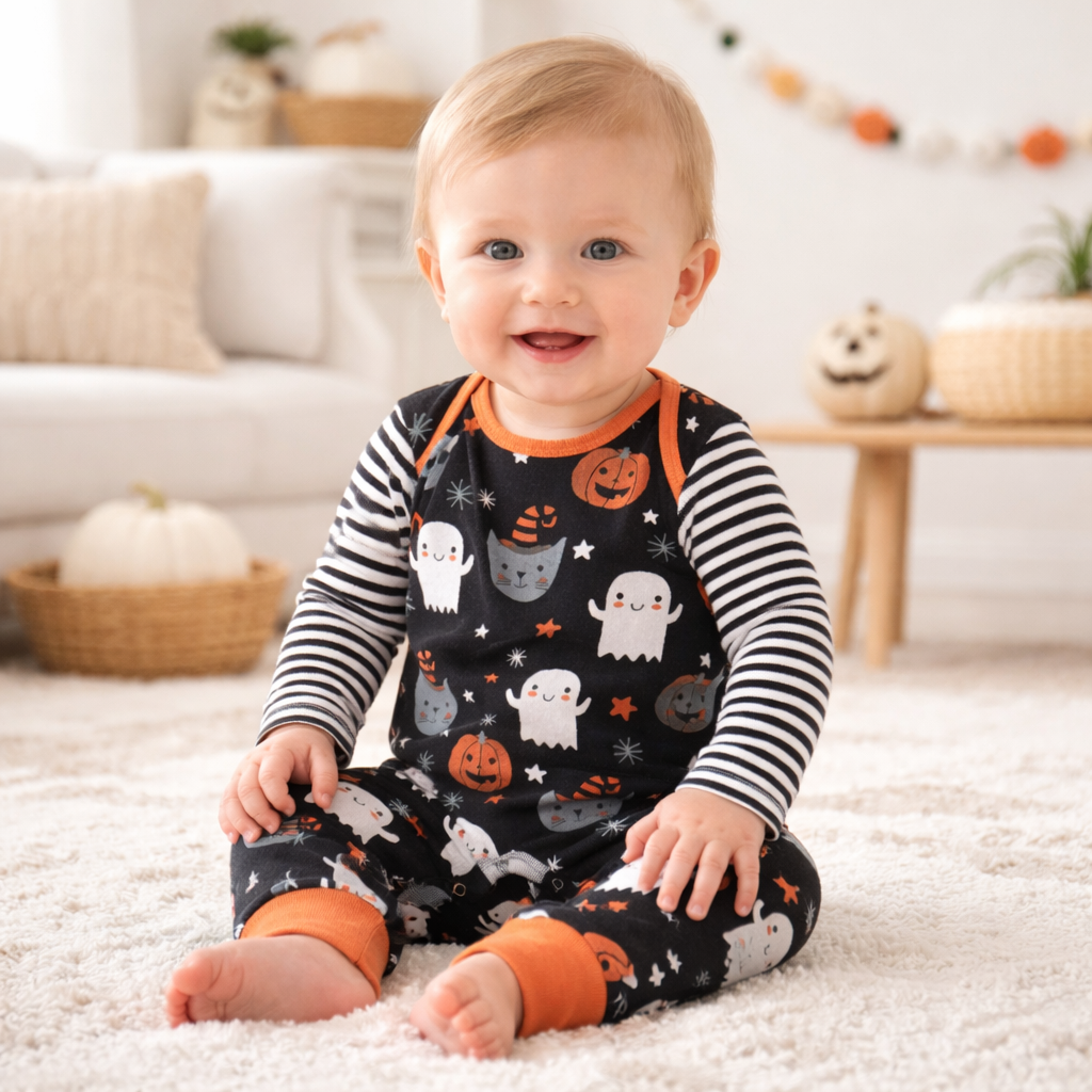 Halloween Pumpkin Party Romper
