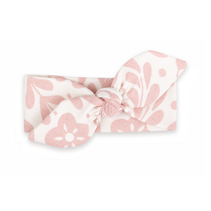 Baby Headband Pink Flowers