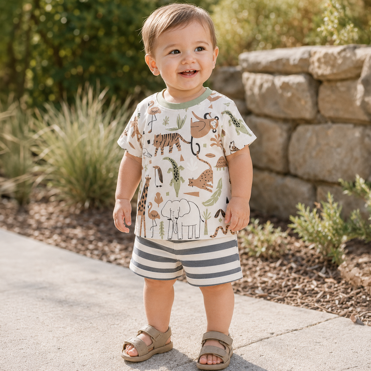 Jammin Jungle Top & Shorts Set 9-12M