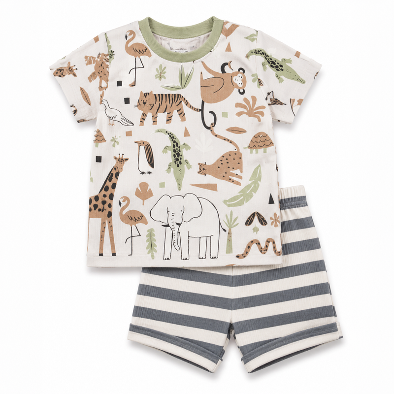 Jammin Jungle Top & Shorts Set 9-12M