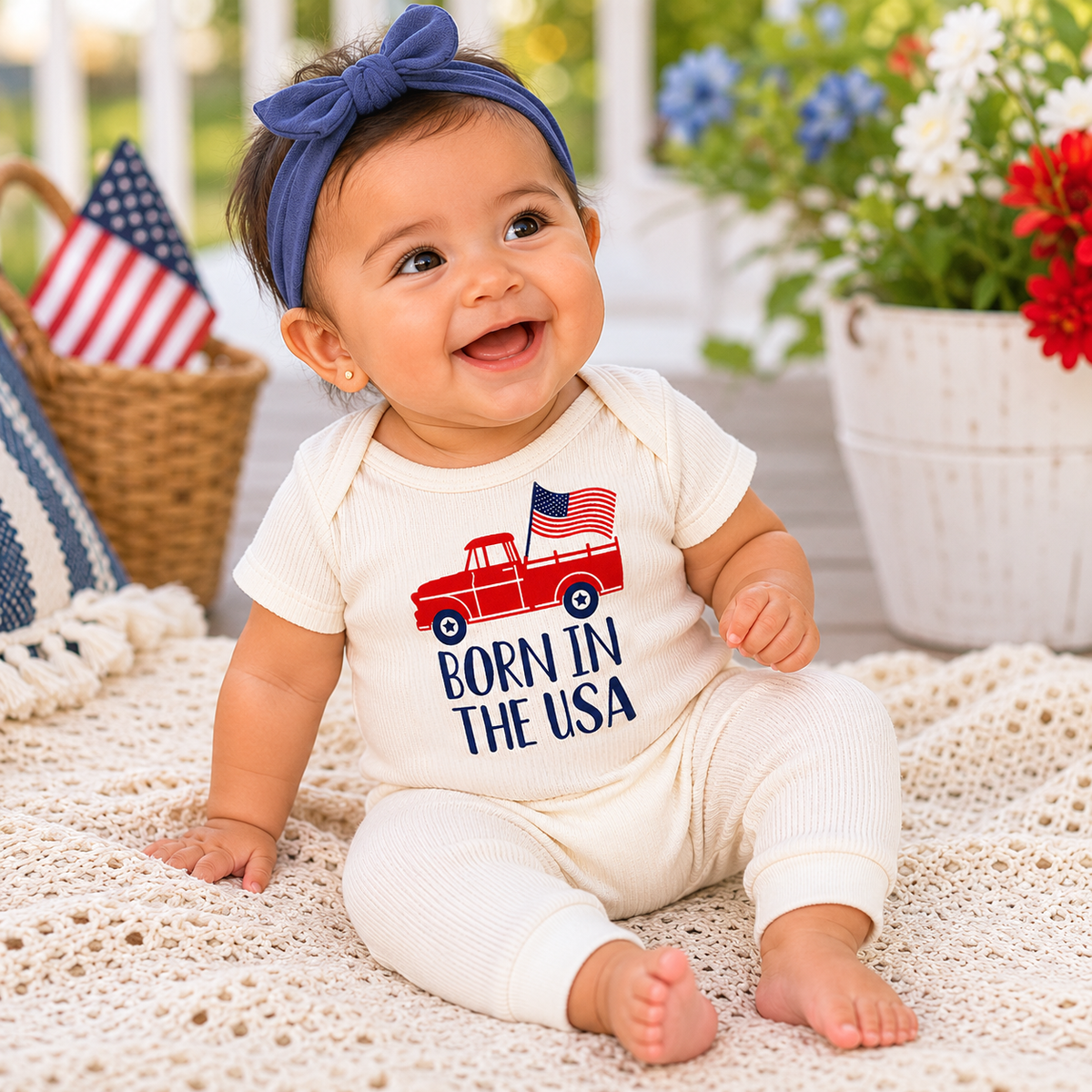 Born in the USA Romper