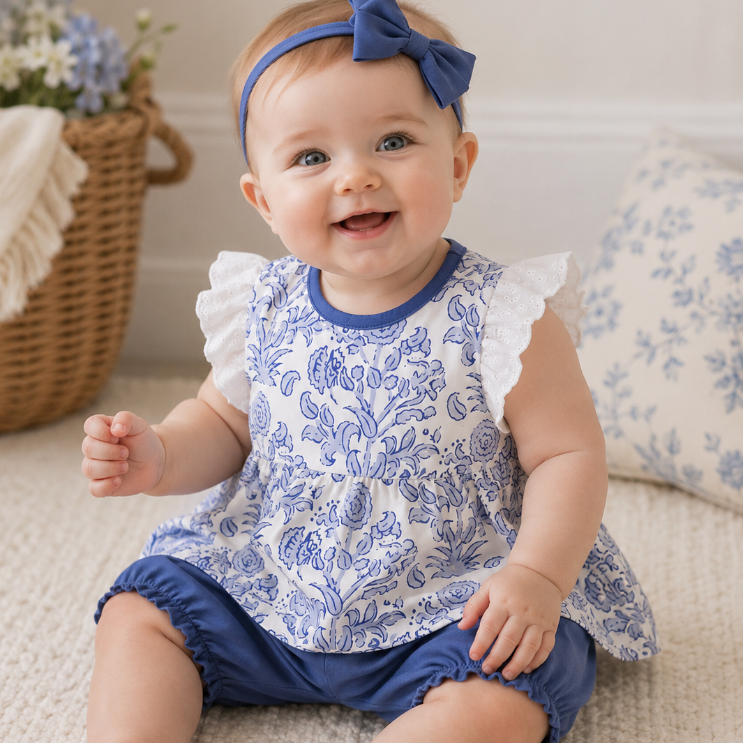 Bali Blooms Top & Bloomers Set