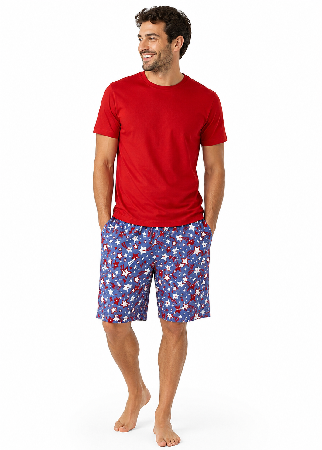4th of July Men's Bamboo Lounge Shorts
