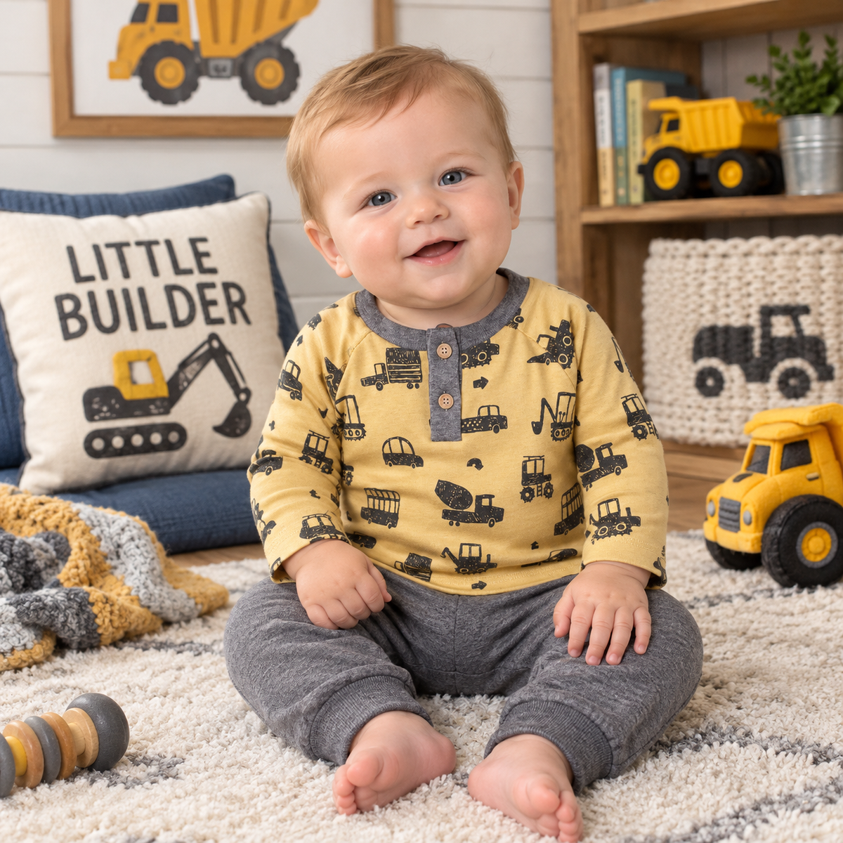 Keep Truckin Baby Toddler Set – Bamboo & Cotton