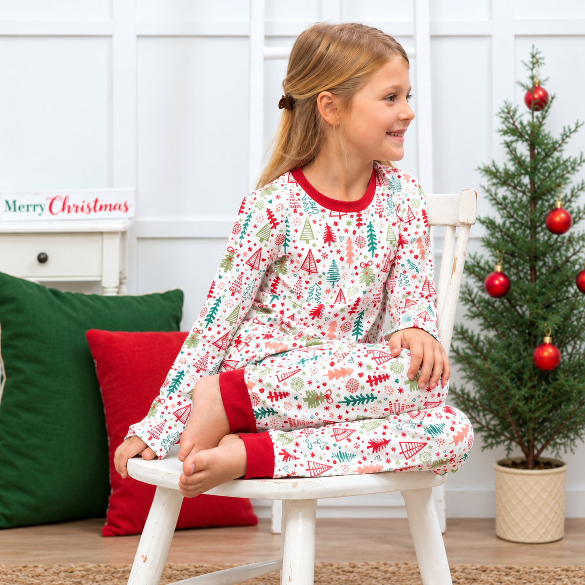 Cozy Christmas Kids Bamboo Pajama Set 4T