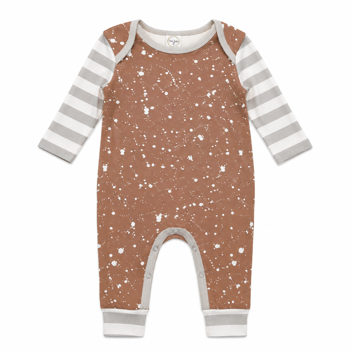 Baby Boy Paint Splatter Cotton Romper