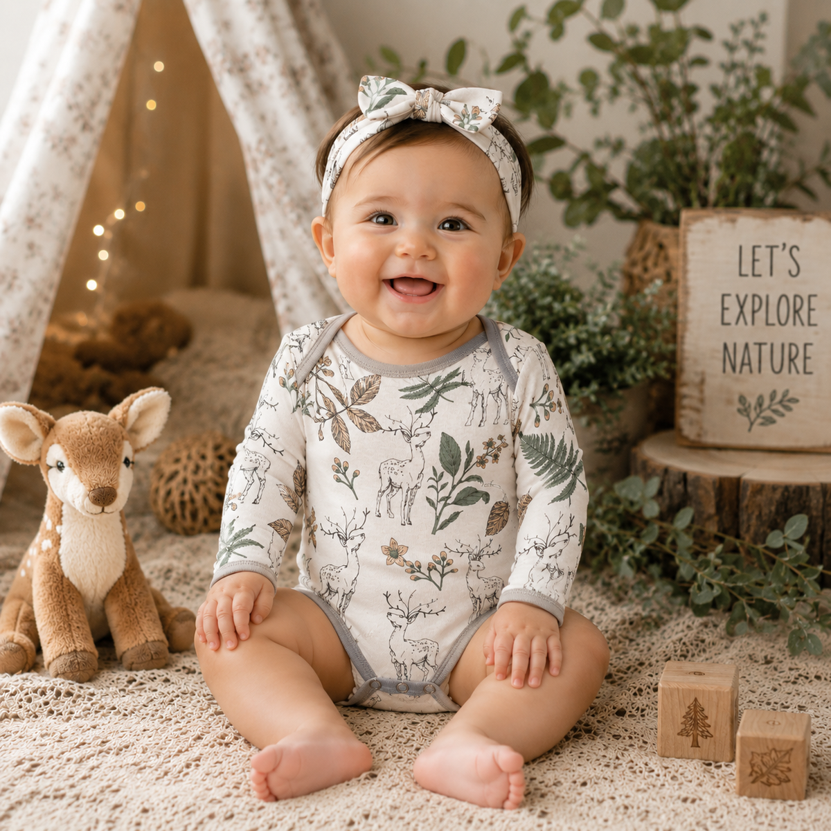 Wildwoods Baby Bodysuit - Cotton