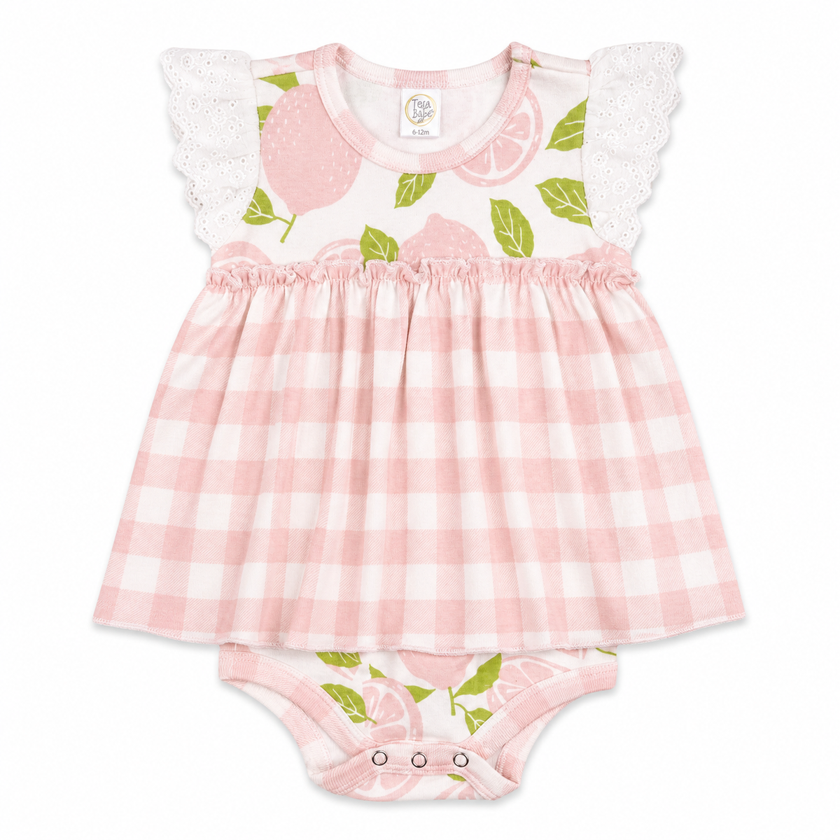 Pink Lemonade Skirted Bodysuit – Cotton 6-12M