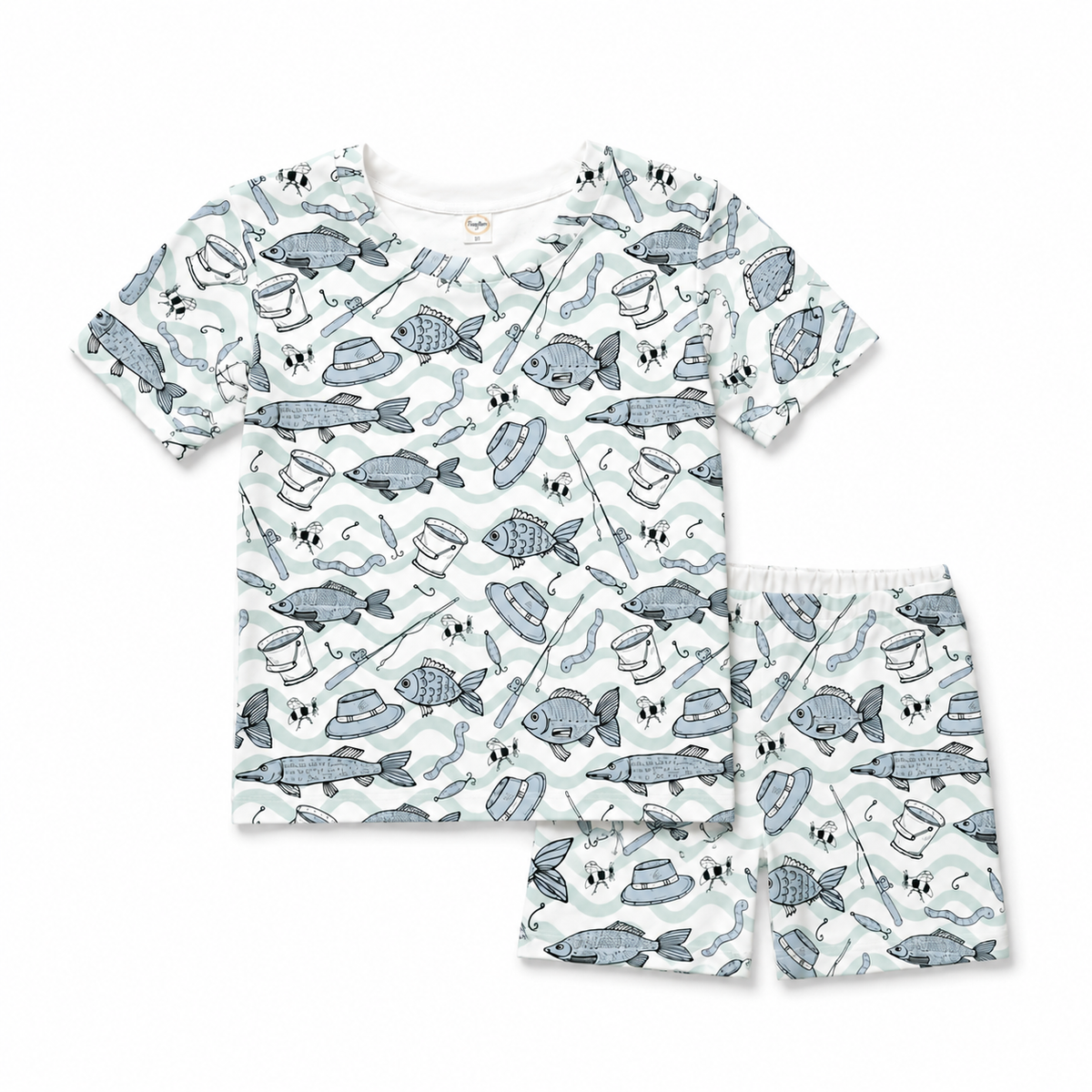Gone Fishin' Bamboo Pajama Set 3T