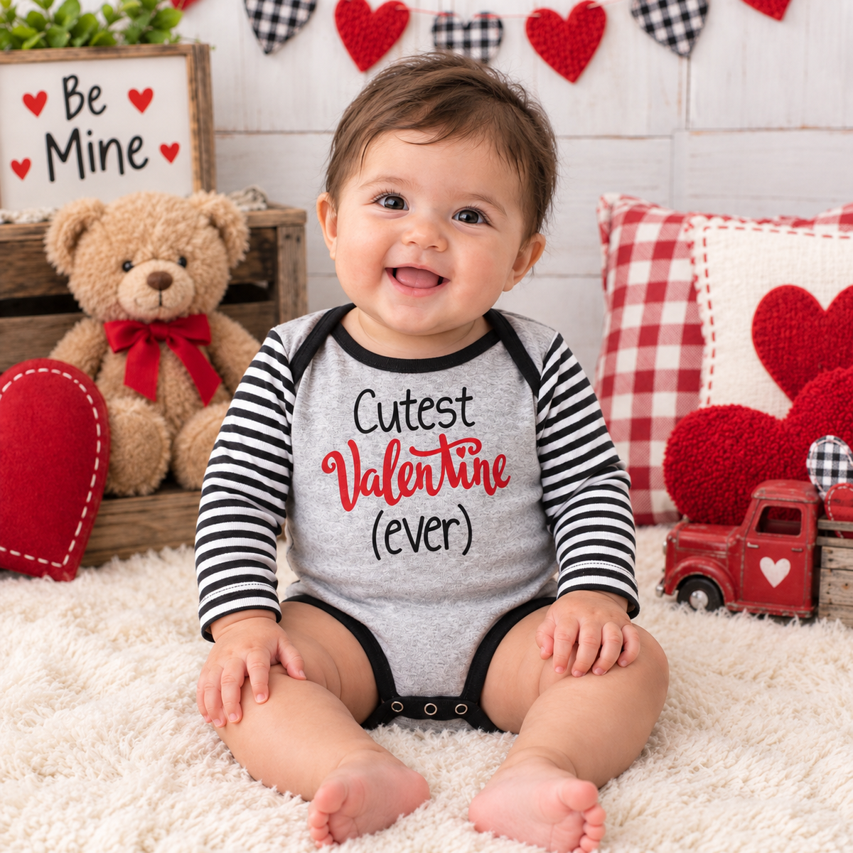 Cutest Valentine Ever Cotton Bodysuit