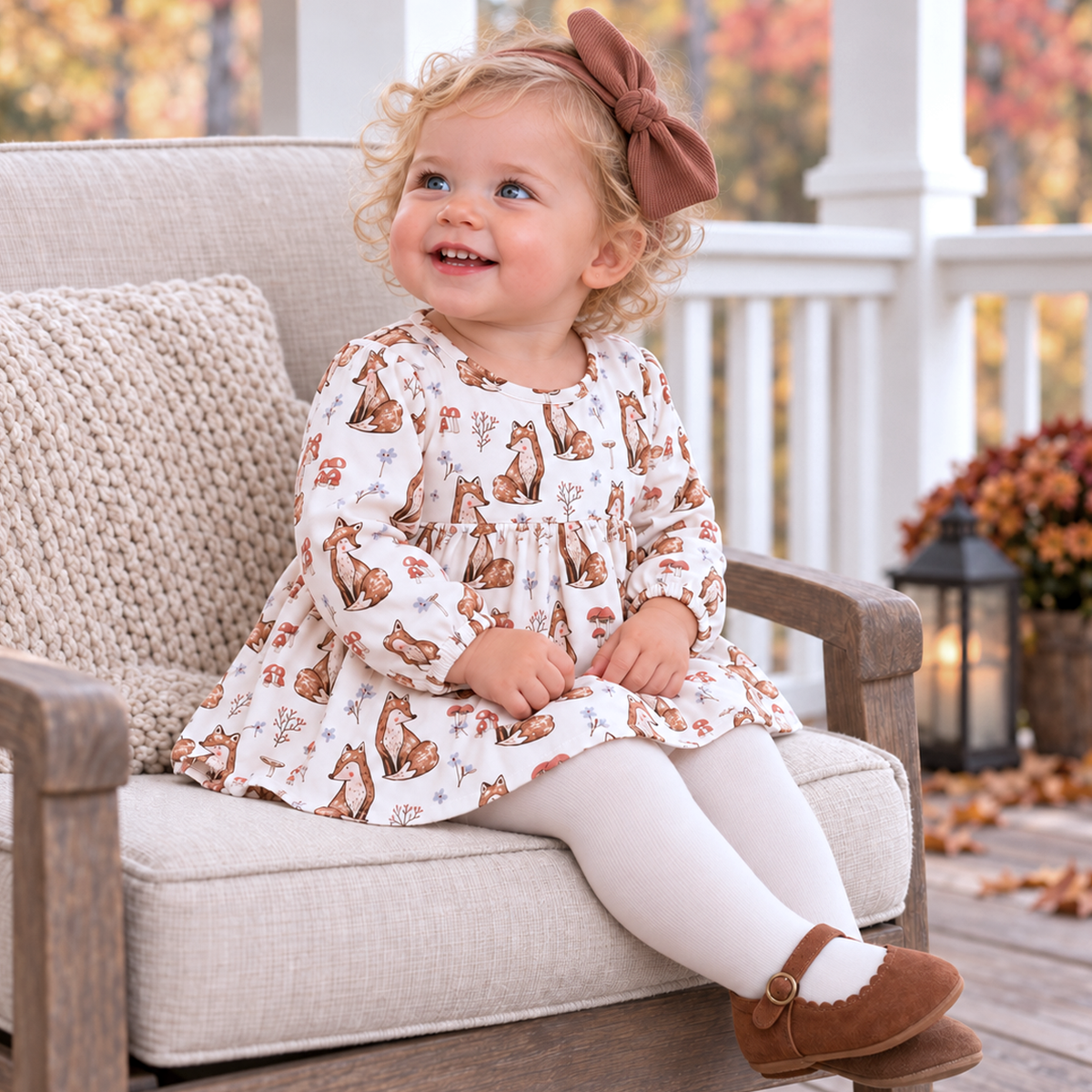 Woodland Hollow Skirted Bodysuit – Soft Bamboo