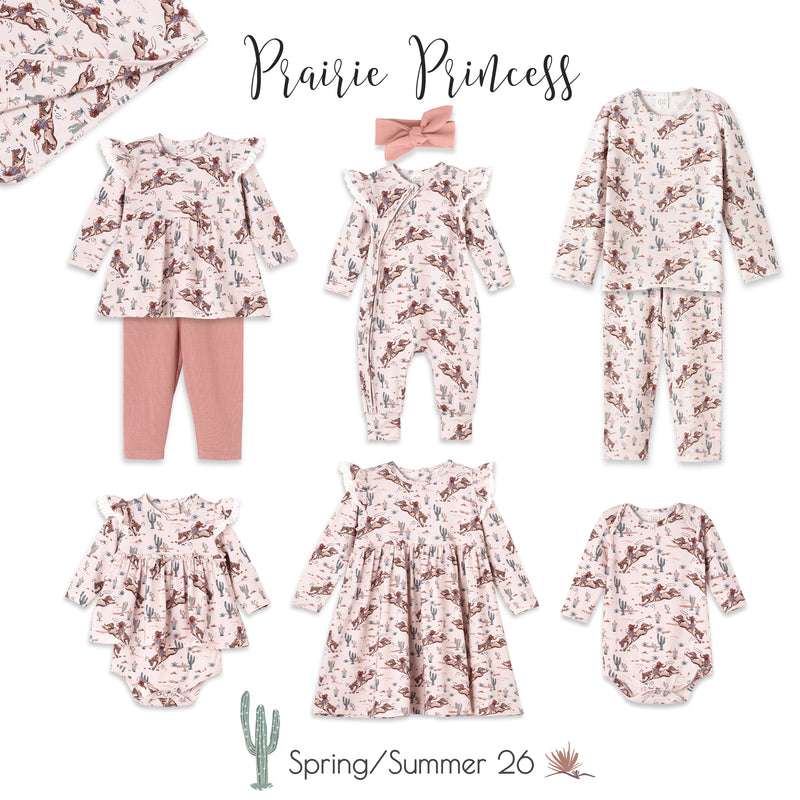 Prairie Princess Baby Girl Western Bamboo Stroller Blanket